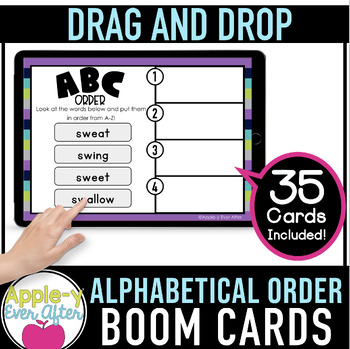 Preview of Alphabetical ABC Order Game | Boom Cards™ - Distance Learning