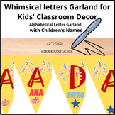 Alphabetical Letter Garland with Children's Names, activit