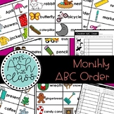 Alphabetical Order (ABC Order) Monthly Themed Centers