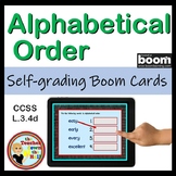 Alphabetical Order BOOM Cards Digital ELAR Activity