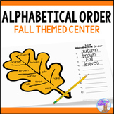 Alphabetical Order Center - Fall Autumn