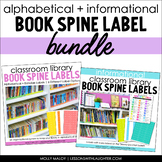 Alphabetical and Informational Classroom Library Book Spine Label Bundle
