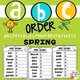 Spring Alphabetical Order Worksheets