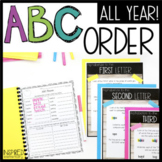 ABC Order Alphabetical Order Practice Through the Year!