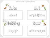 Alphabetizing Dictionary Skills Practice Using Alphabet Quartiles