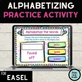 Alphabetizing Practice for EASEL