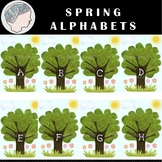 Alphabets Clipart - Alphabet Clipart - Spring Clipart - Tr