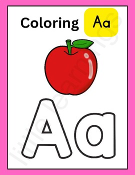 Alphabets Coloring eBook/Printable by SB little learnings | TPT