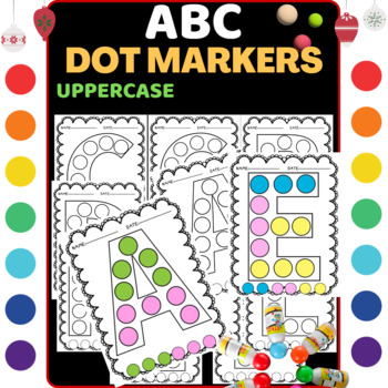 Preview of Alphabets Dot Markers Letters Recognition ABC Bingo dabbers Worksheets