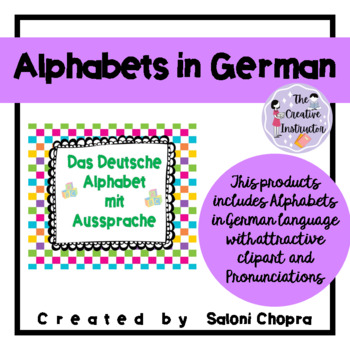 Preview of Alphabets In German- Flash Cards