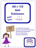 Alphametic Math Logic Puzzles - Animal Theme Brainteaser