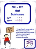 Alphametic Math Logic Puzzles - Farm Theme Brainteaser