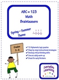 Alphametic Math Logic Puzzles - Summer Theme Brainteaser