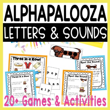 Preview of Alphabet Activities: Phonics and Phonemic Awareness Games