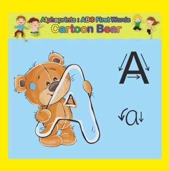 Alphaprints ABC First Words Bear Cartoon Big Cartoon Big Words by