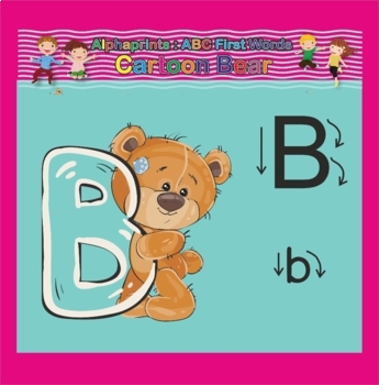 Alphaprints ABC First Words Bear Cartoon Big Cartoon Big Words by