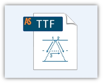 Preview of Alphastrokes tracing font with starting positions and stroke arrows