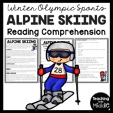 Alpine Skiing Reading Comprehension Worksheet Winter Olymp