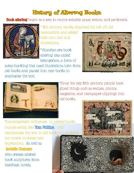 Altered Book Art History, Styles & Project by I Heart Art