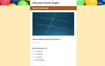 Alternate Interior Angles (examples, solutions, videos, worksheets