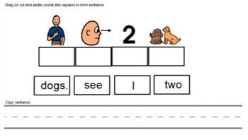 Preview of Alternate Writing Assessments for Smart Board