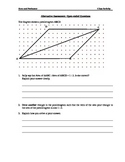 Alternative Assessment _ Area & Perimeter of parallelogram