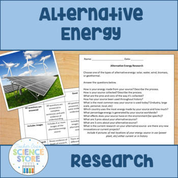 Preview of Alternative Energy Research Project