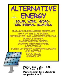 Preview of Alternative Energy: Solar, Wind, Hydro-, Geothermal, Biofuel Unit