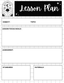 Preview of Alternative Teacher Planner (Digital AND Printable)