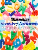 Alternative Vocabulary Assessments – Activate Higher Order