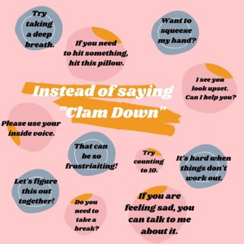 Preview of Alternatives to "Calm Down"