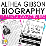 Althea Gibson Biography Black History Month Activities and