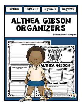 Preview of Althea Gibson Research Report Project Template for Black History Month Writing