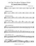Alto & Bari Saxophone - Technique Packet
