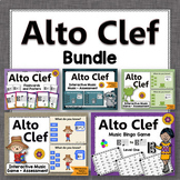 Alto Clef Note Name Games {Elementary Music Activities} Bundle