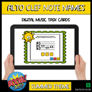Preview of Alto Clef Note Names- Digital and Interactive Music Theory Games