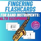 Alto Saxophone Fingering Flash Cards