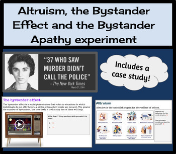 Preview of Altruism, the Bystander Effect and the Bystander Apathy experiment