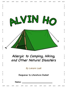 Preview of Alvin Ho: Allergic to Camping, Hiking, and Other Natural Disasters **NOVEL UNIT*
