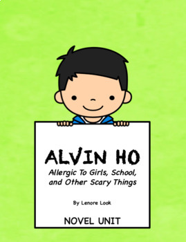 Preview of Alvin Ho Novel Unit