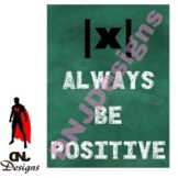 Always Be Positive Math Poster Pack