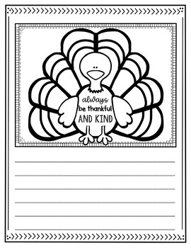 Always Be Thankful and Kind Turkeys - Perfect for Thanksgiving! | TpT