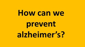 Preview of Alzheimer's prevention