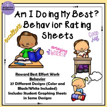Preview of Am I Doing My Best? Work Completion Behavior Charts: Effort and Achievement