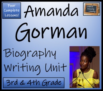 Preview of Amanda Gorman Biography Writing Activity | 3rd Grade & 4th Grade