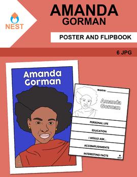 Preview of Amanda Gorman Poster and Flipbook