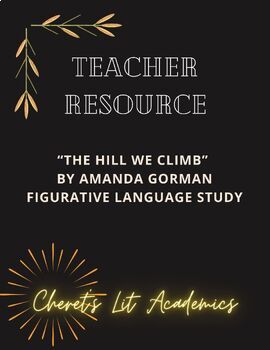 Preview of Amanda Gorman's The Hill We Climb- Figurative Language Study