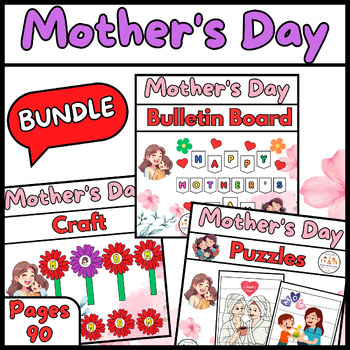 Preview of Amazing Activities BUNDLE Worksheets Mother's Day