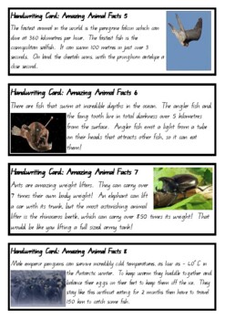 Amazing Animal Facts - Fun handwriting practice - Qld Print by Monster  Sciences