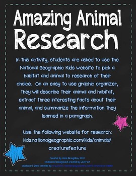 Researching Amazing Animals Teaching Resources | TPT